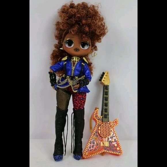 LOL SURPRISE OMG REMIX Super Surprise FEROCIOUS Rock Band 9" Doll w/guitar. - Picture 1 of 5